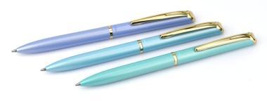 Pentel zselés rollertoll prémium fém EnerGel pastell kék 0,7 mm - fekete tintával + ajándék kék tollbetéttel